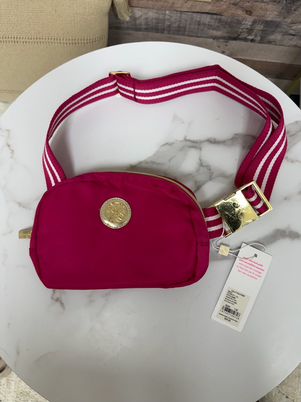 Lilly Pulitzer Pink Jeanie Belt Bag NWT OS